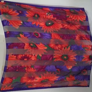 Vintage Elaine Gold Floral Scarf